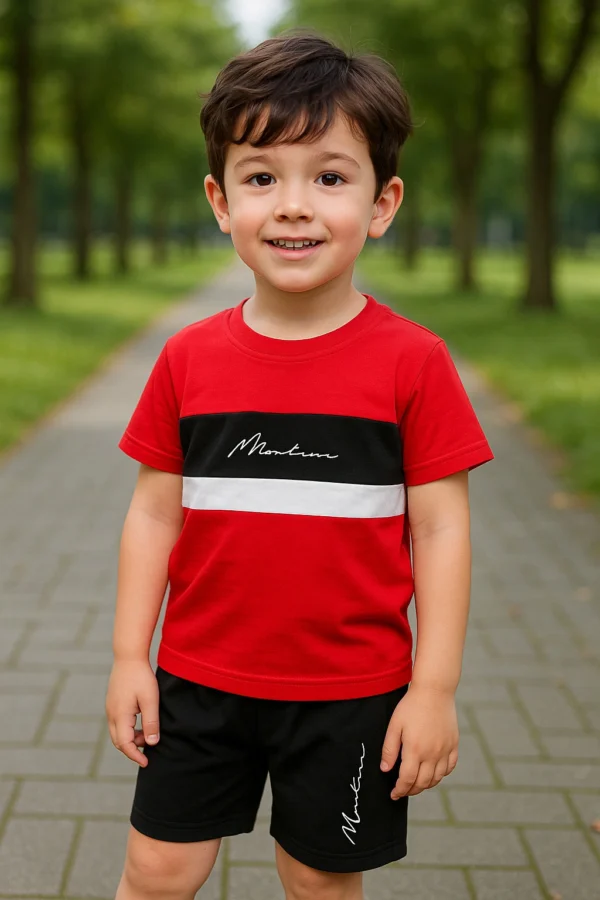 Stylish Cotton Printed T shirt Set For Baby