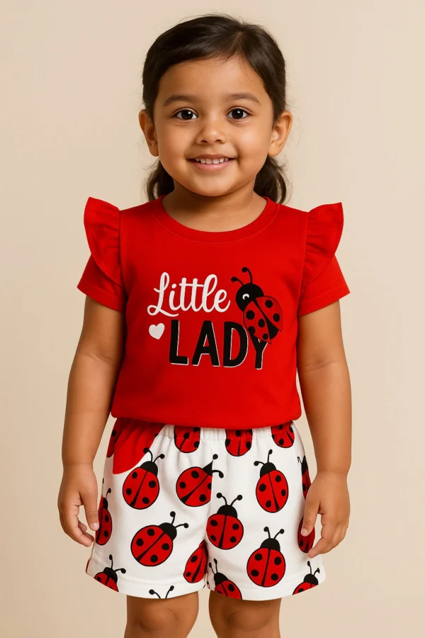 Stylish Cotton Printed T shirt Set For Baby