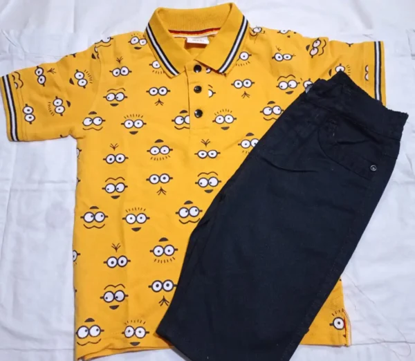 Stylish Cotton Printed T shirt Set