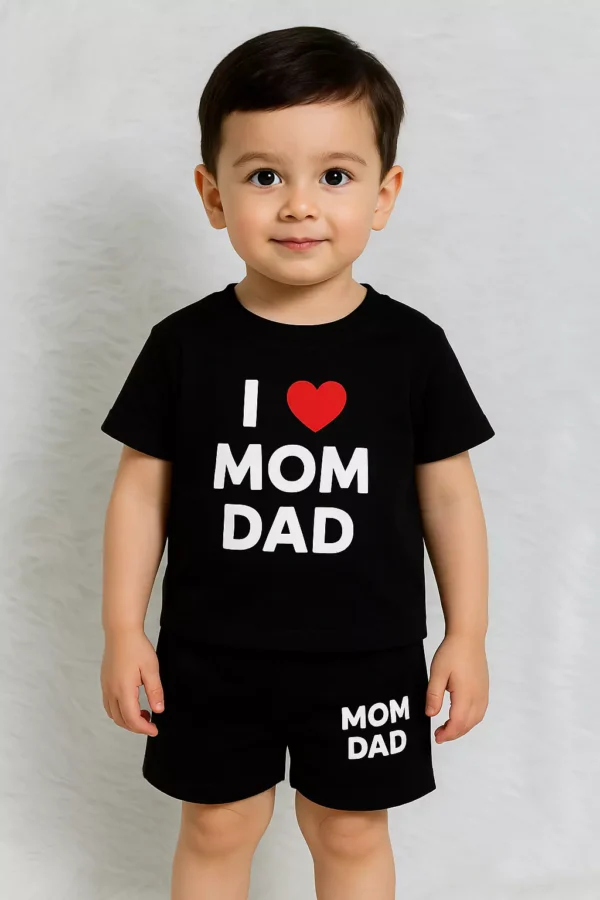 Stylish Cotton Printed T shirt Set For Baby