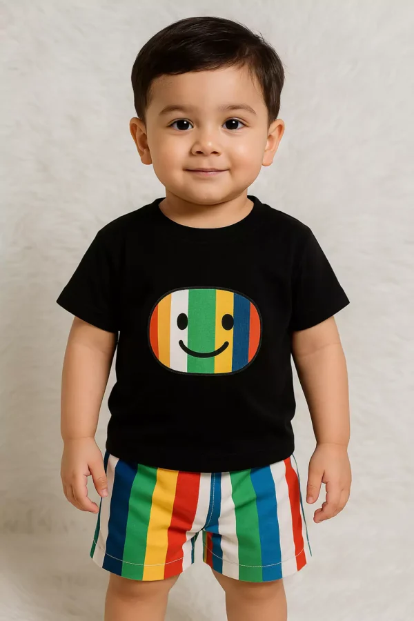 Stylish Cotton Printed T shirt Set For Baby
